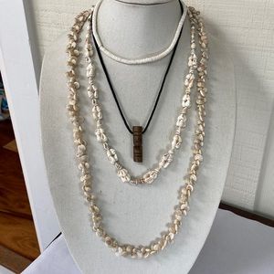 Group of 4 beach resort theme necklaces